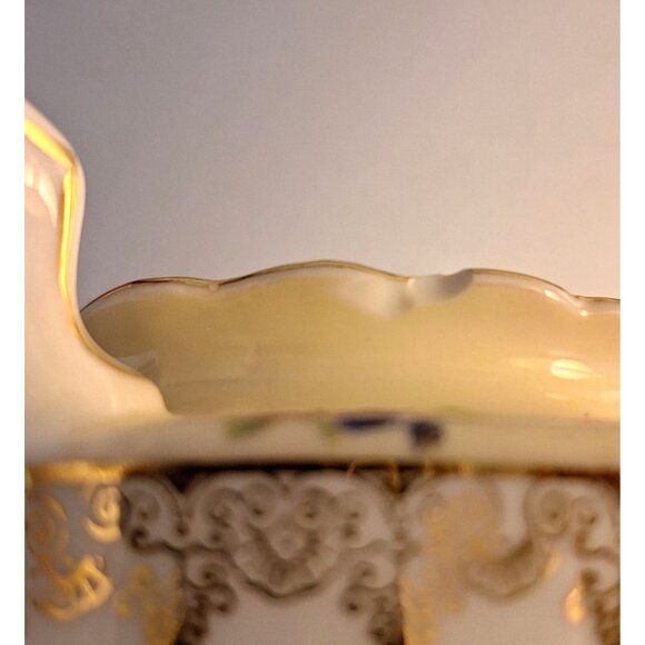 Vintage 1940s Goldcastle Hostess China Teapot Floral Design Gold Trim Japan - Picture 11 of 16